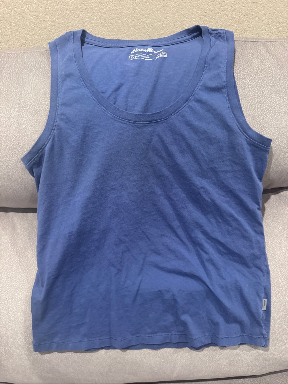Eddie Bauer Navy Cotton Tank Top
